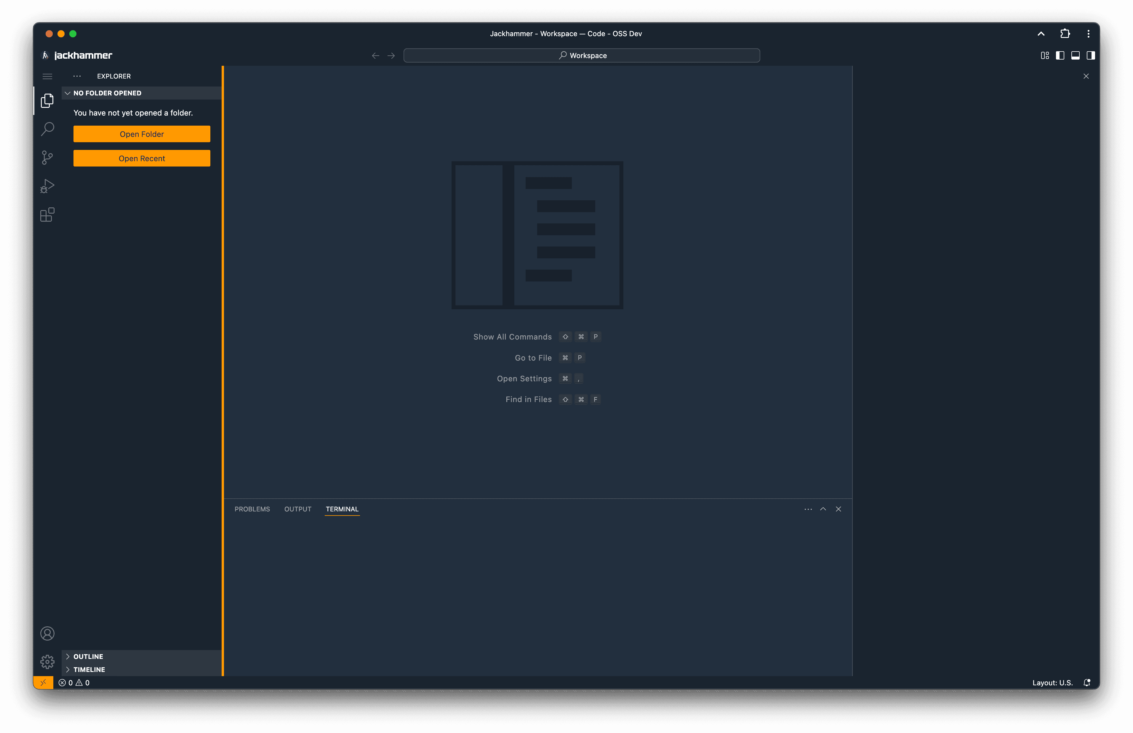 Account resources visualization screenshot